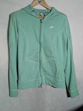 Nike Mint Green Zip Hoodie Women's Size XL